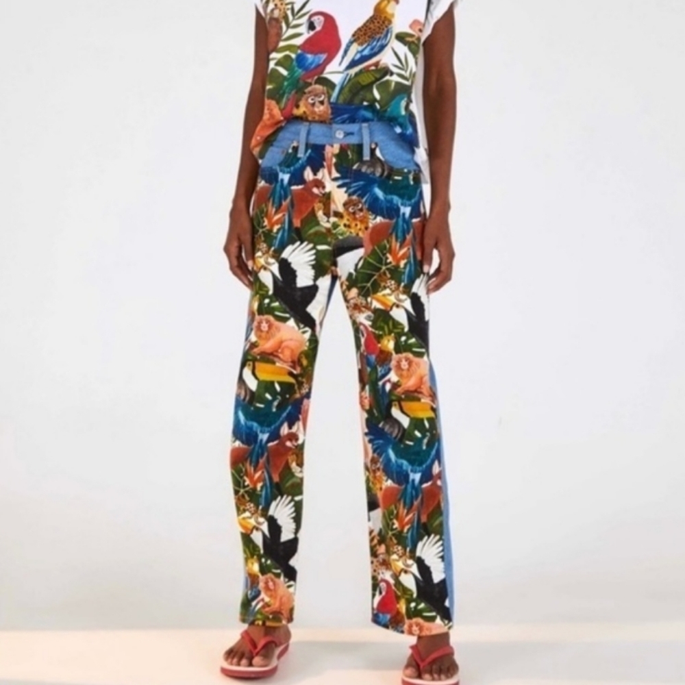 NWT Levi's x Farm Rio Ribcage Straigh Crop Jean - Picture 2 of 13